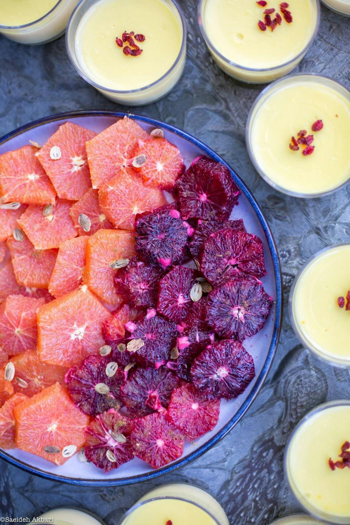 a bowl filled with different types of food on a plate