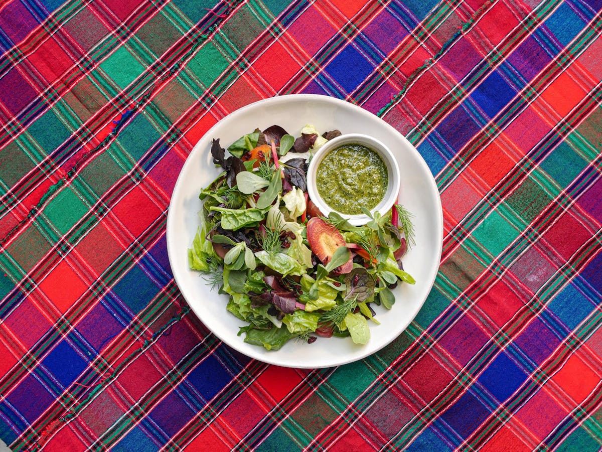 a bowl of food on a plate