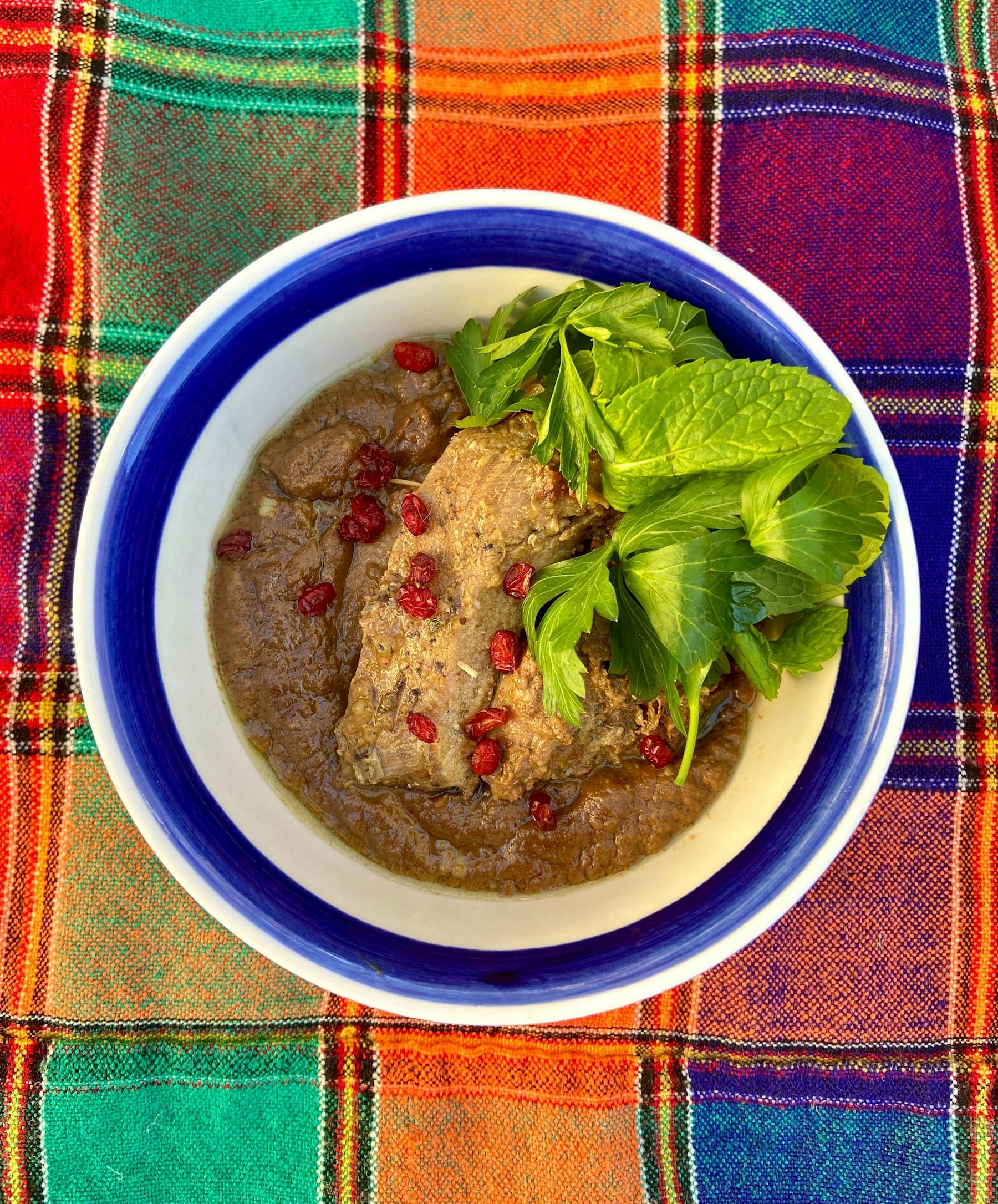 a bowl of food on a plate