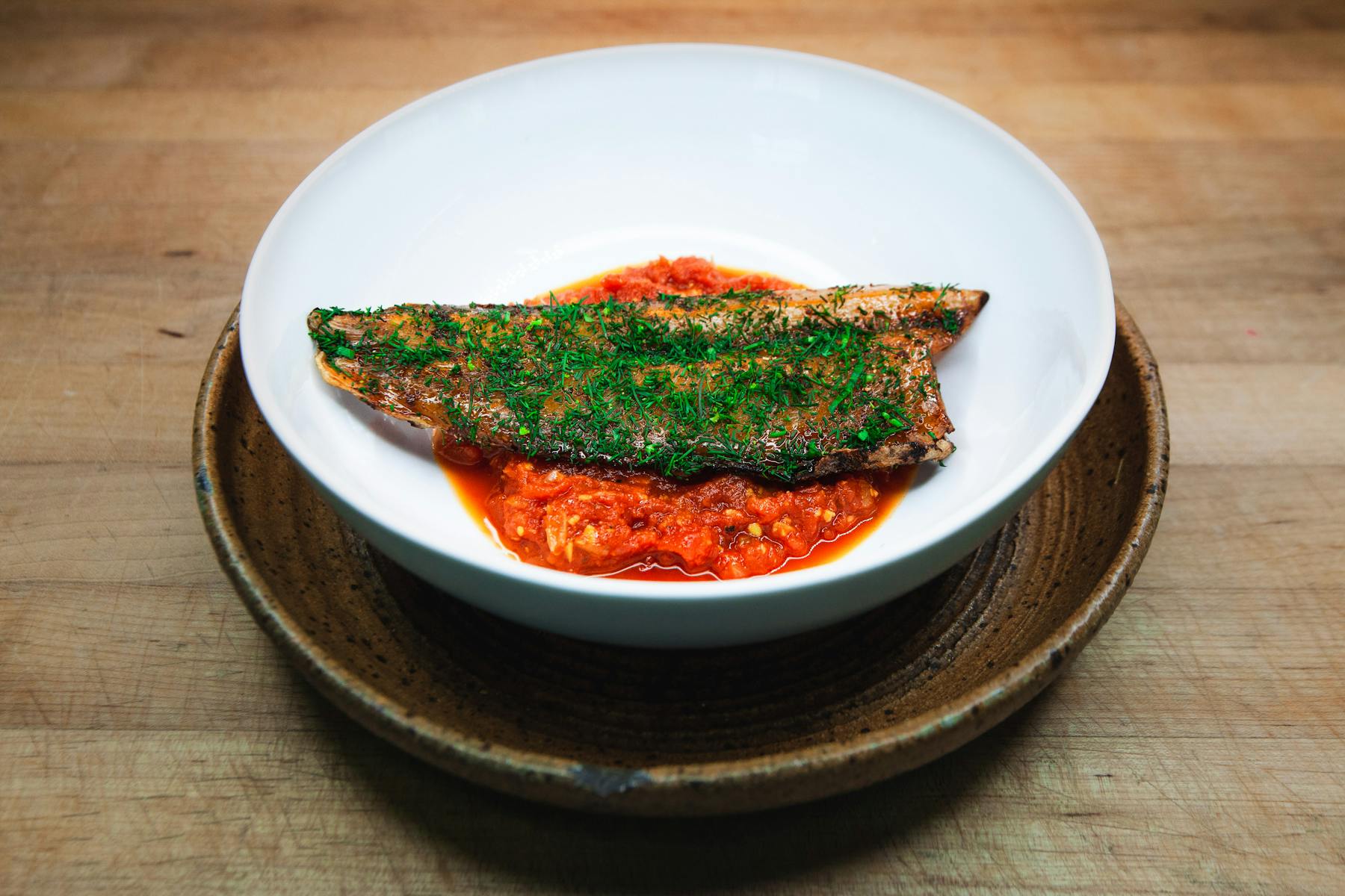 a bowl of food on a plate