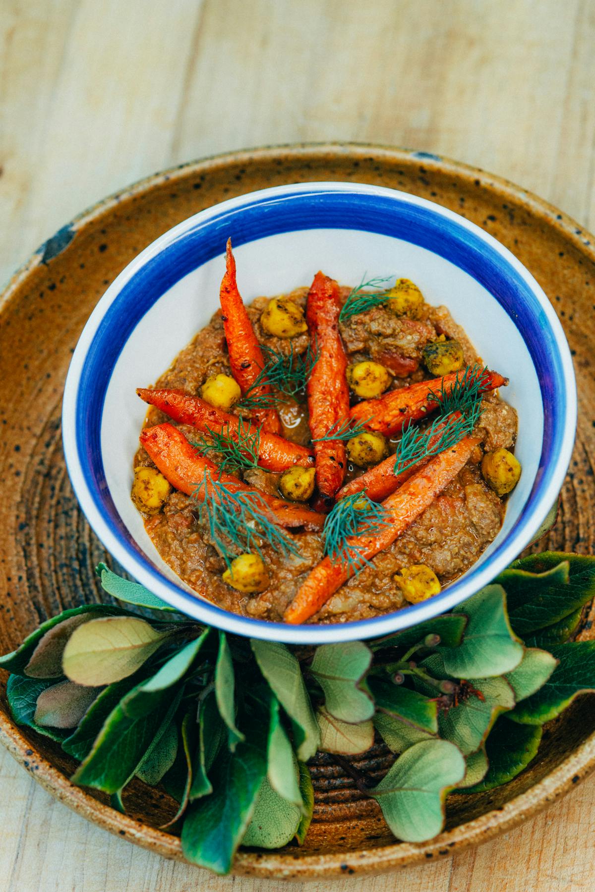 a bowl of food on a plate
