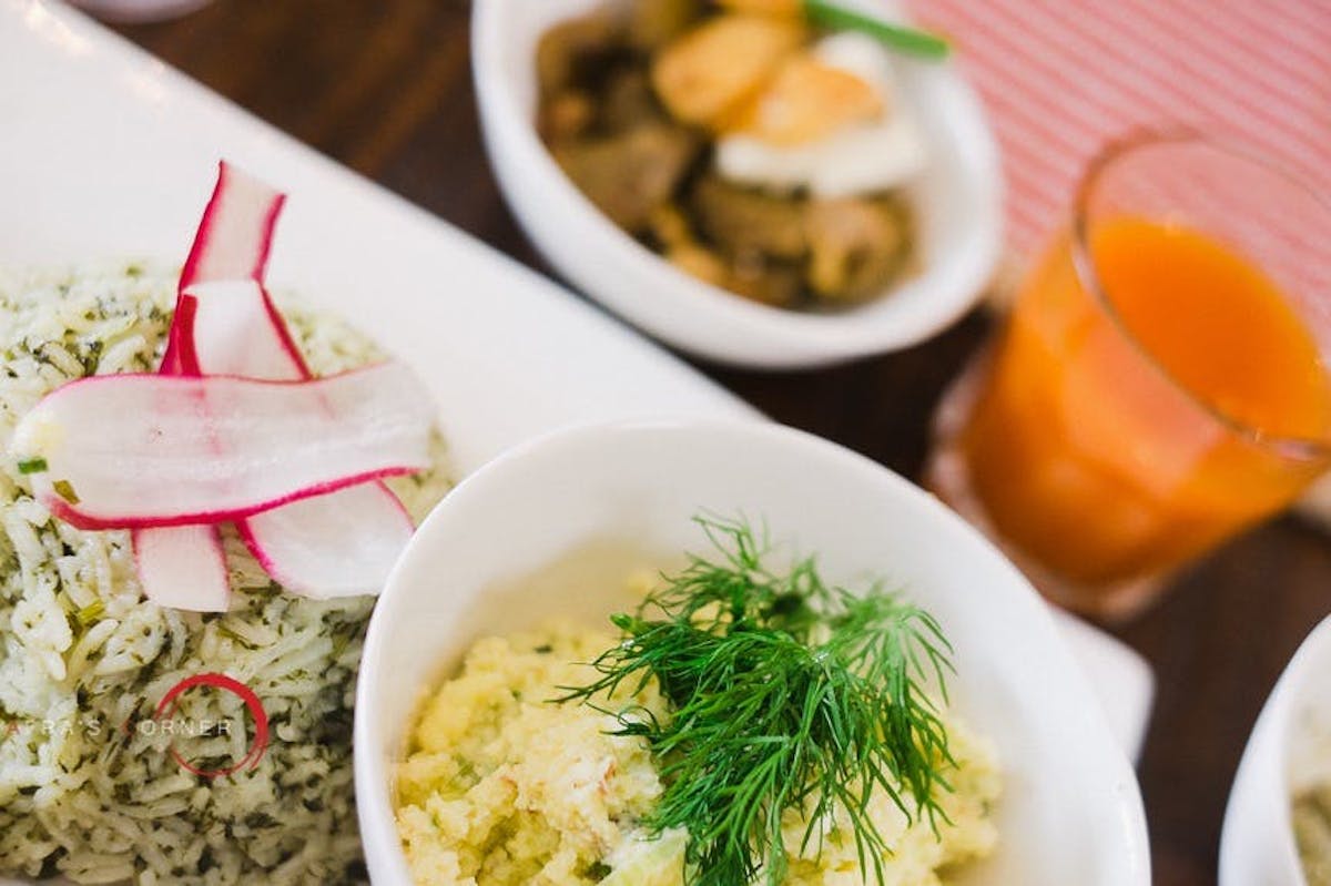 a bowl of food on a plate
