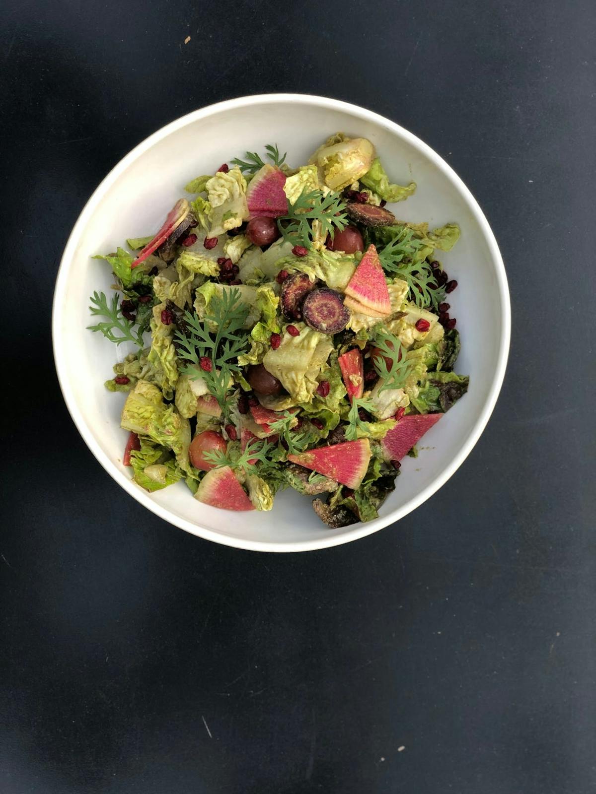 a bowl of salad