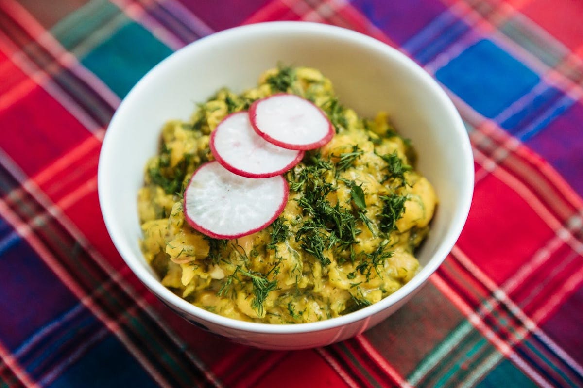 a bowl of food on a plate