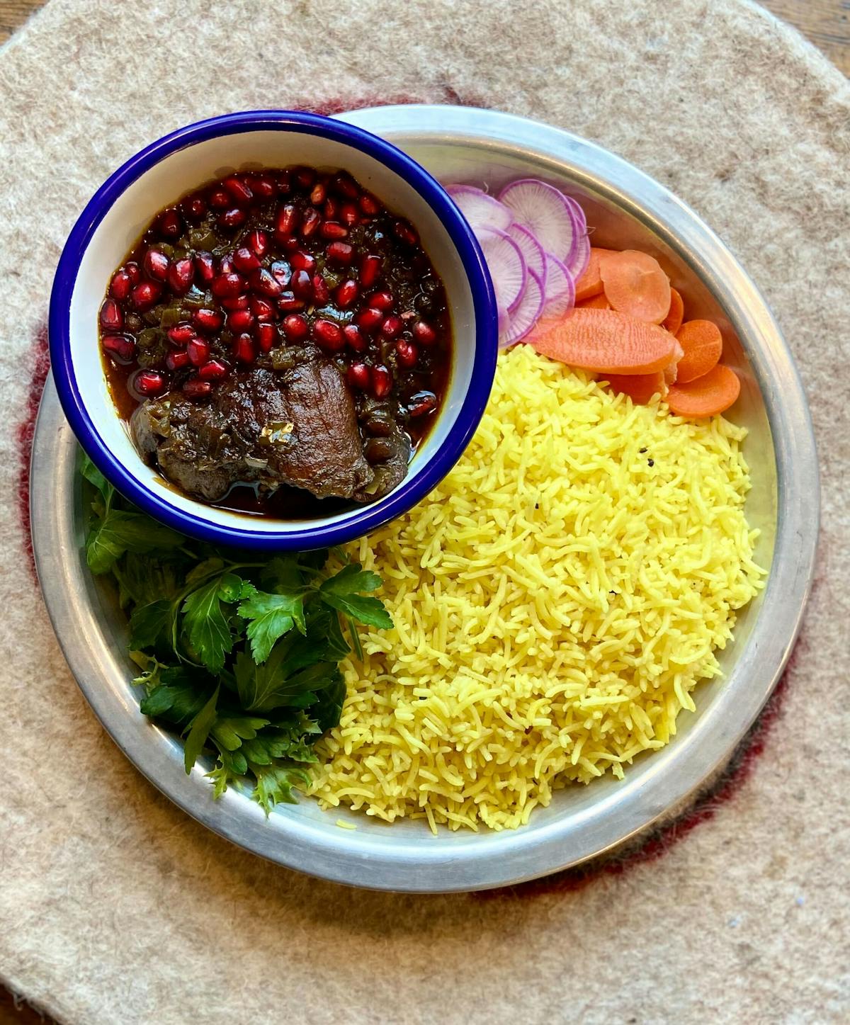 a bowl of food on a plate