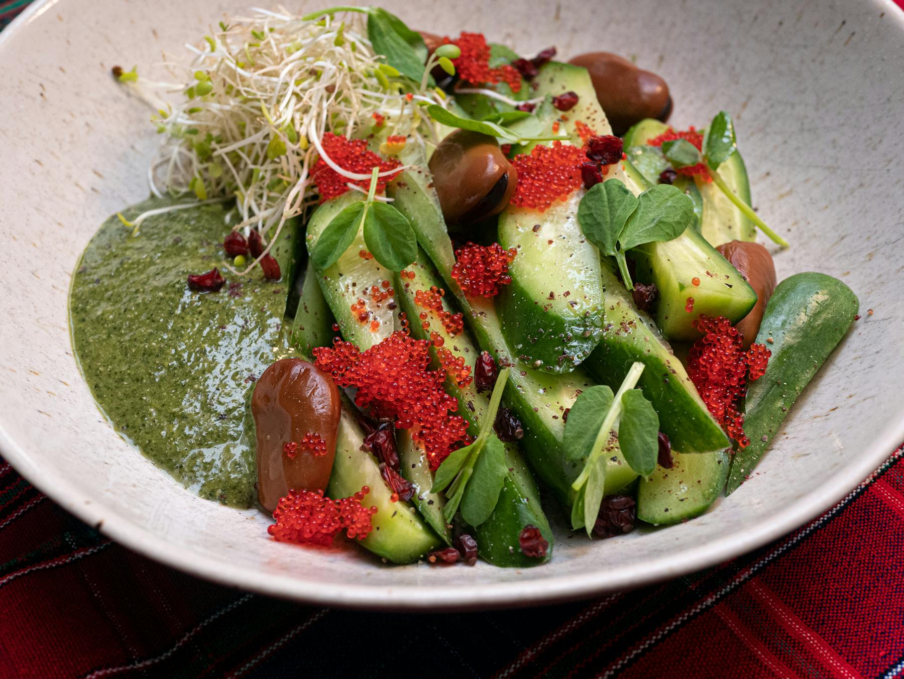 a bowl of food on a plate