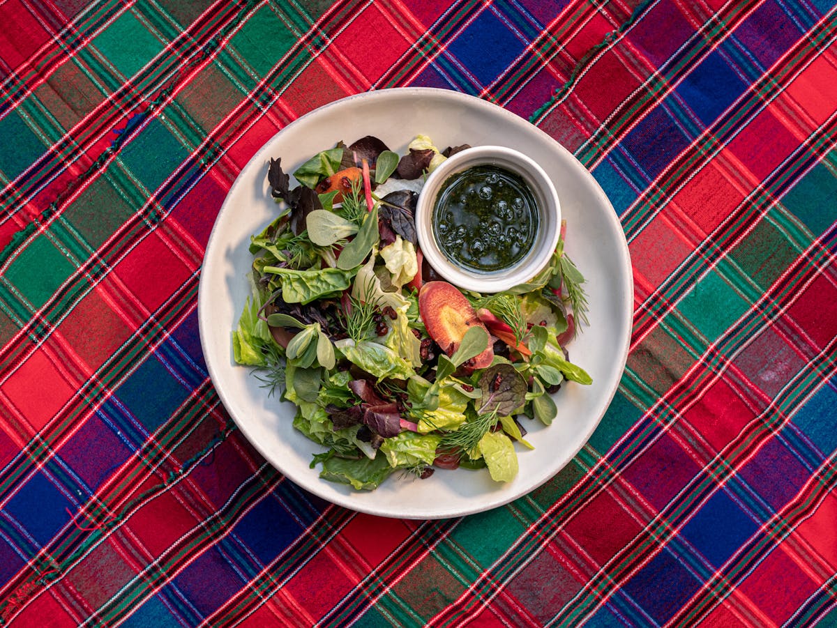 a bowl of food on a plate