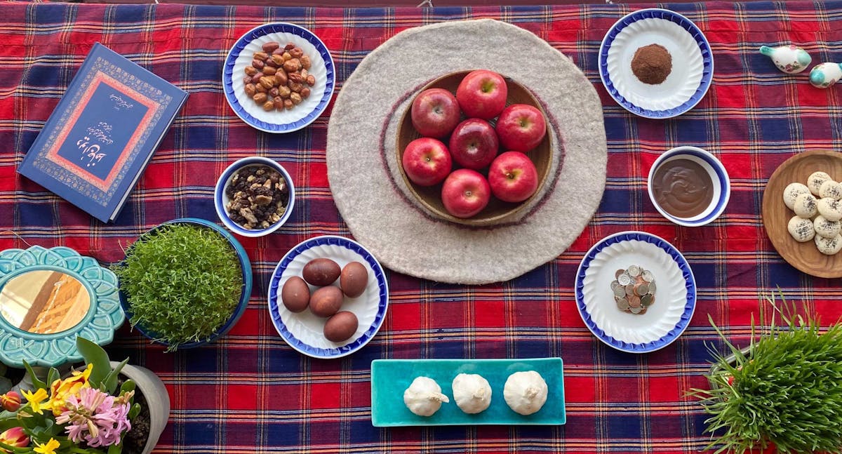 food on a table