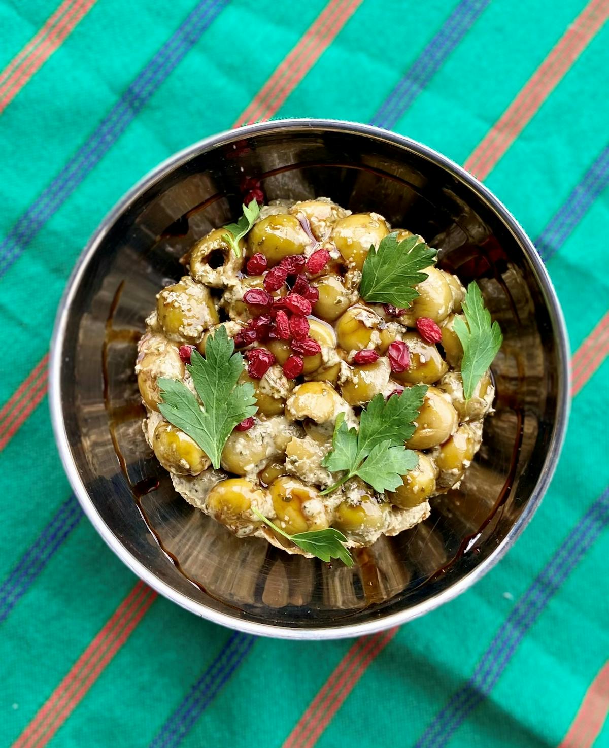 a bowl of food on a plate
