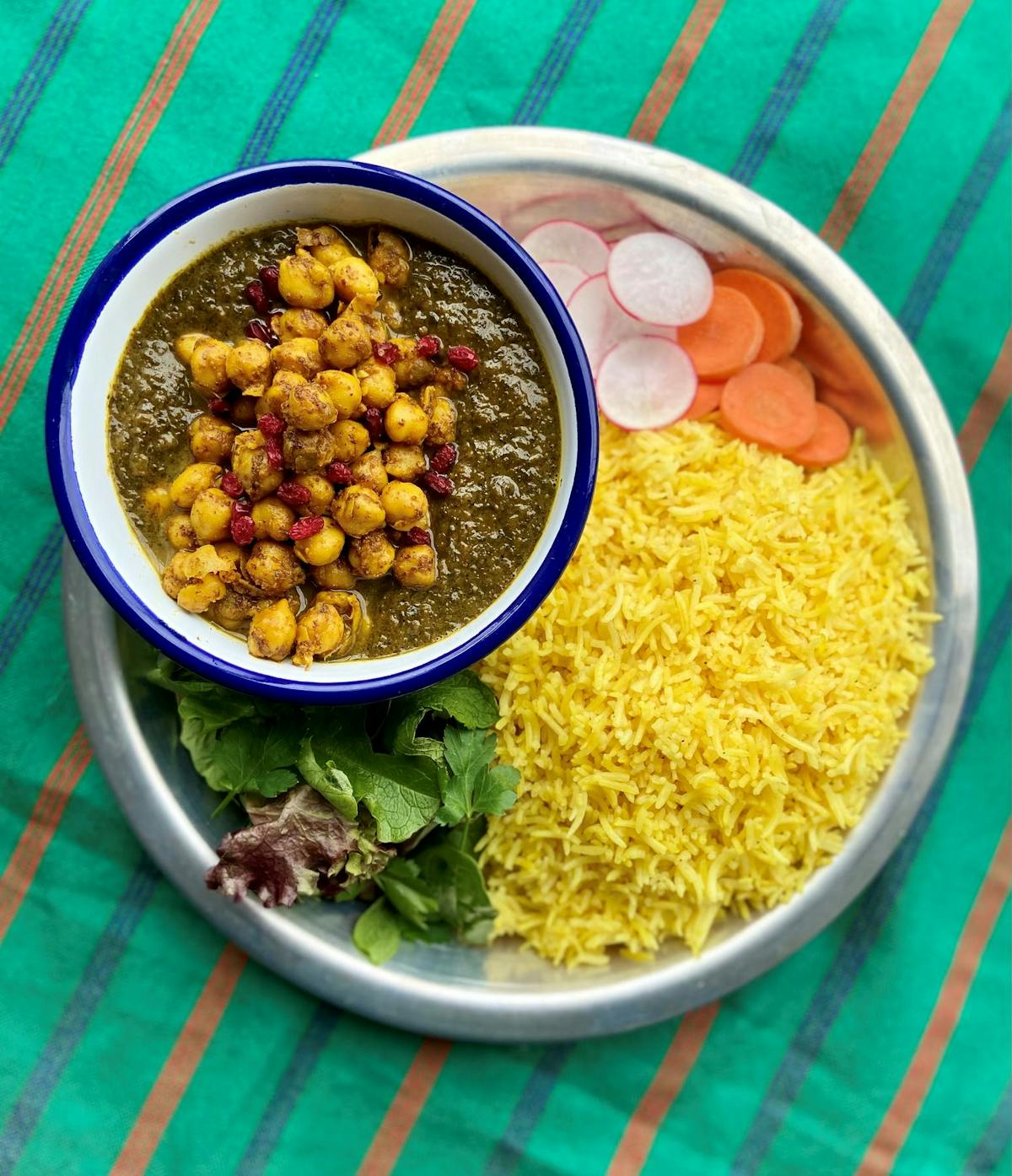 a bowl of food on a plate