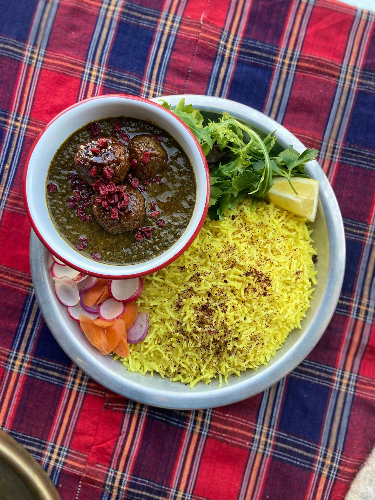 a bowl of food on a plate