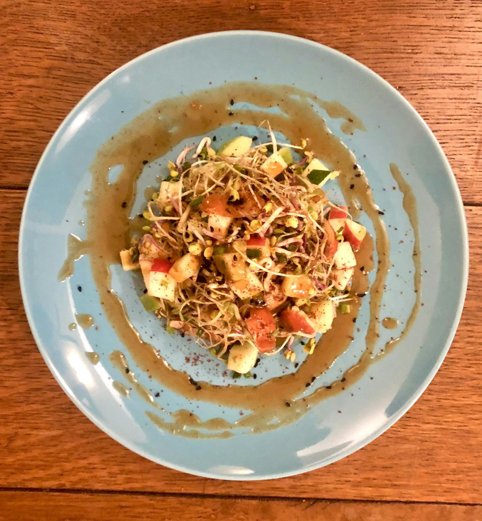 a bowl of food on a plate