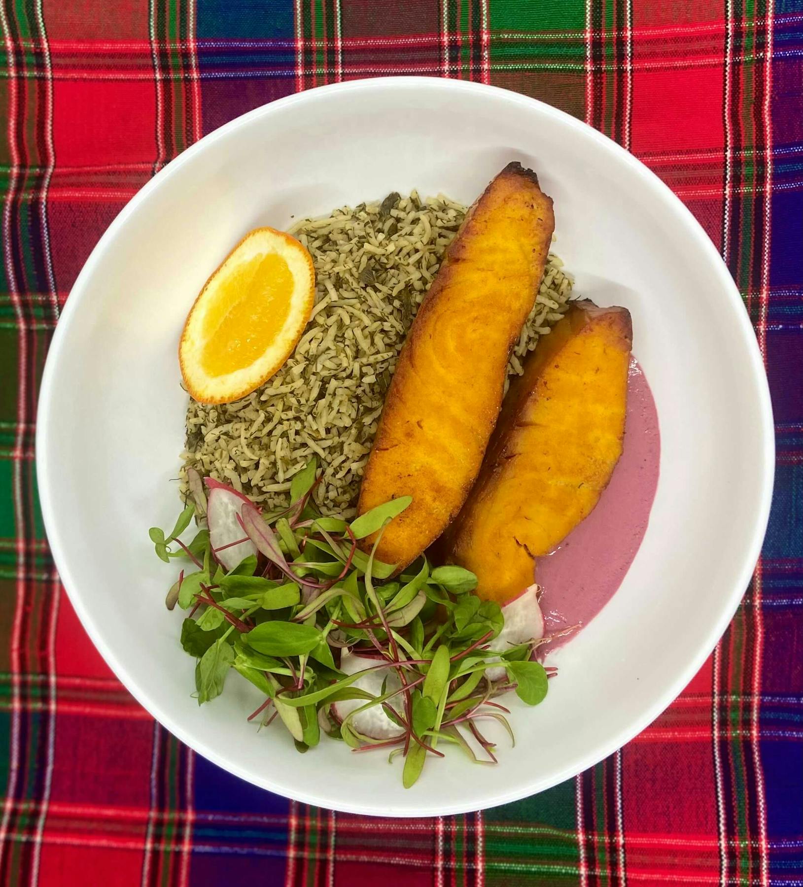 a bowl of food on a plate