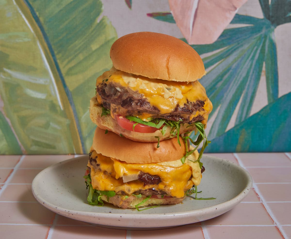 a sandwich sitting on top of a plate of food