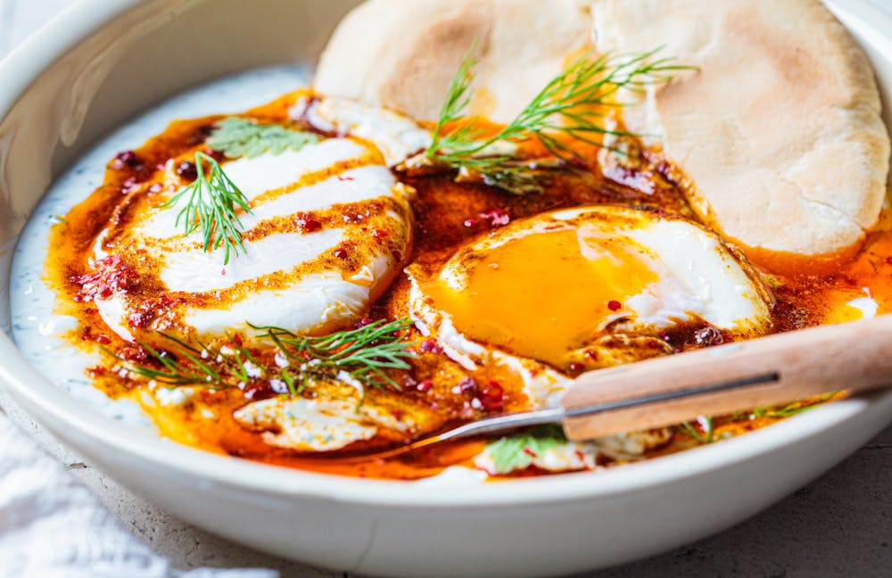 a close up of a plate of food