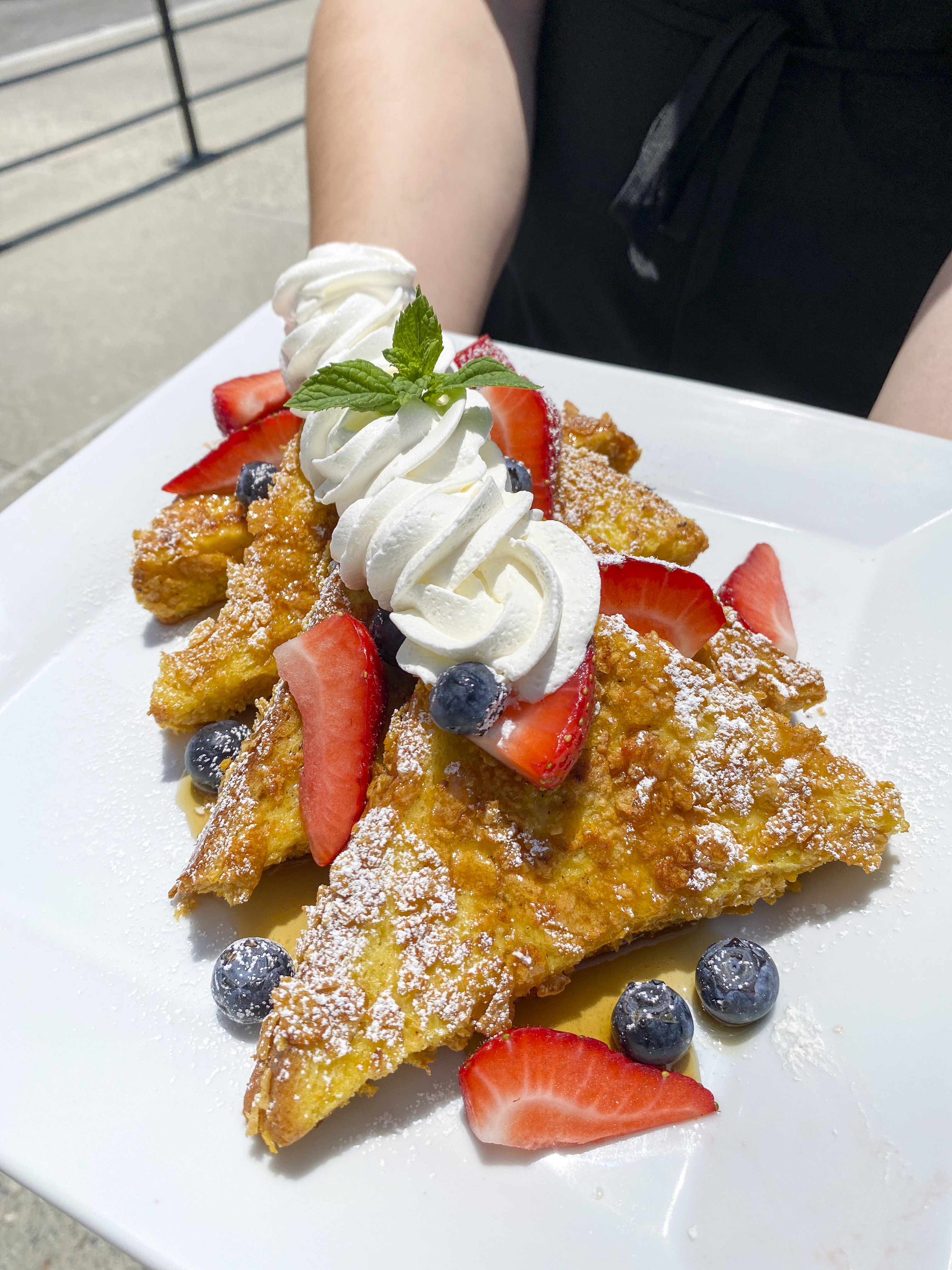 a plate of food on a table