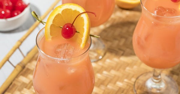 a glass of orange juice