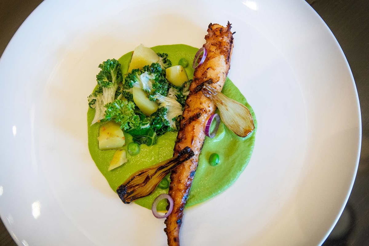 Grilled Octopus and Sautéed Vegetables