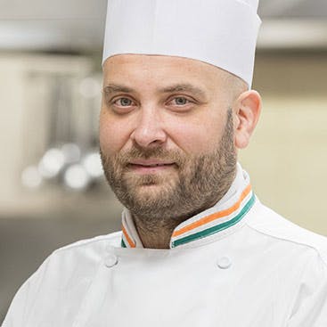 Thomas Croizé, Pastry Chef-Instructor—Lunch and Dinner, at the Bocuse French Restaurant at the Culinary Institute of America in Hyde Park, NY.