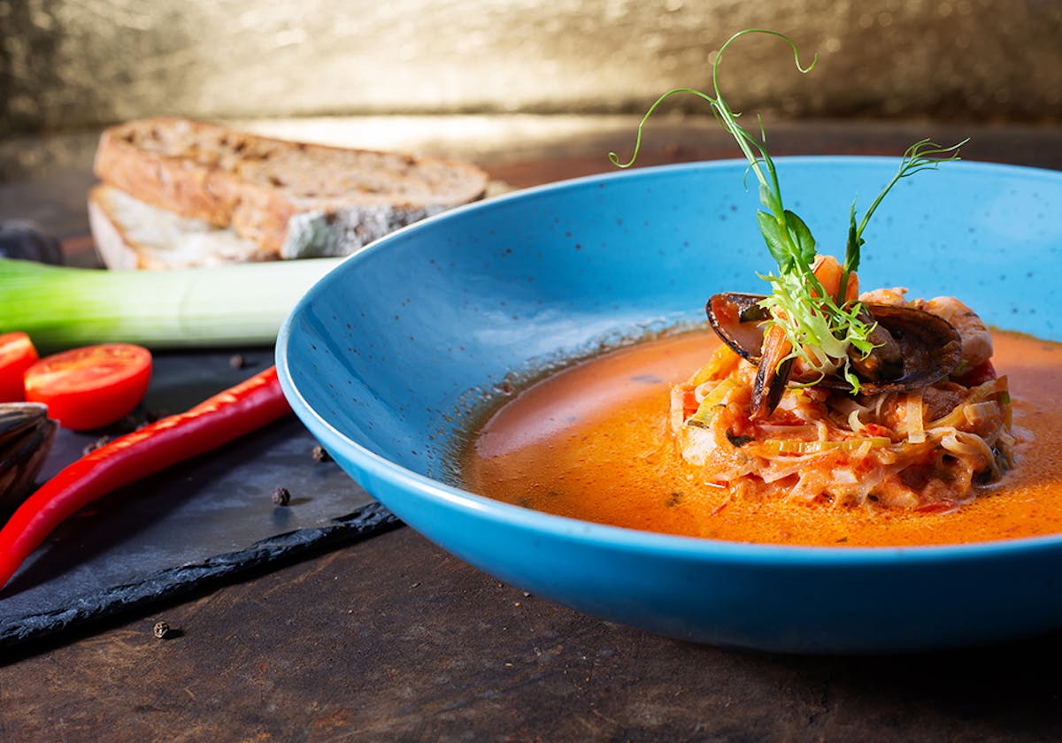 a bowl of soup