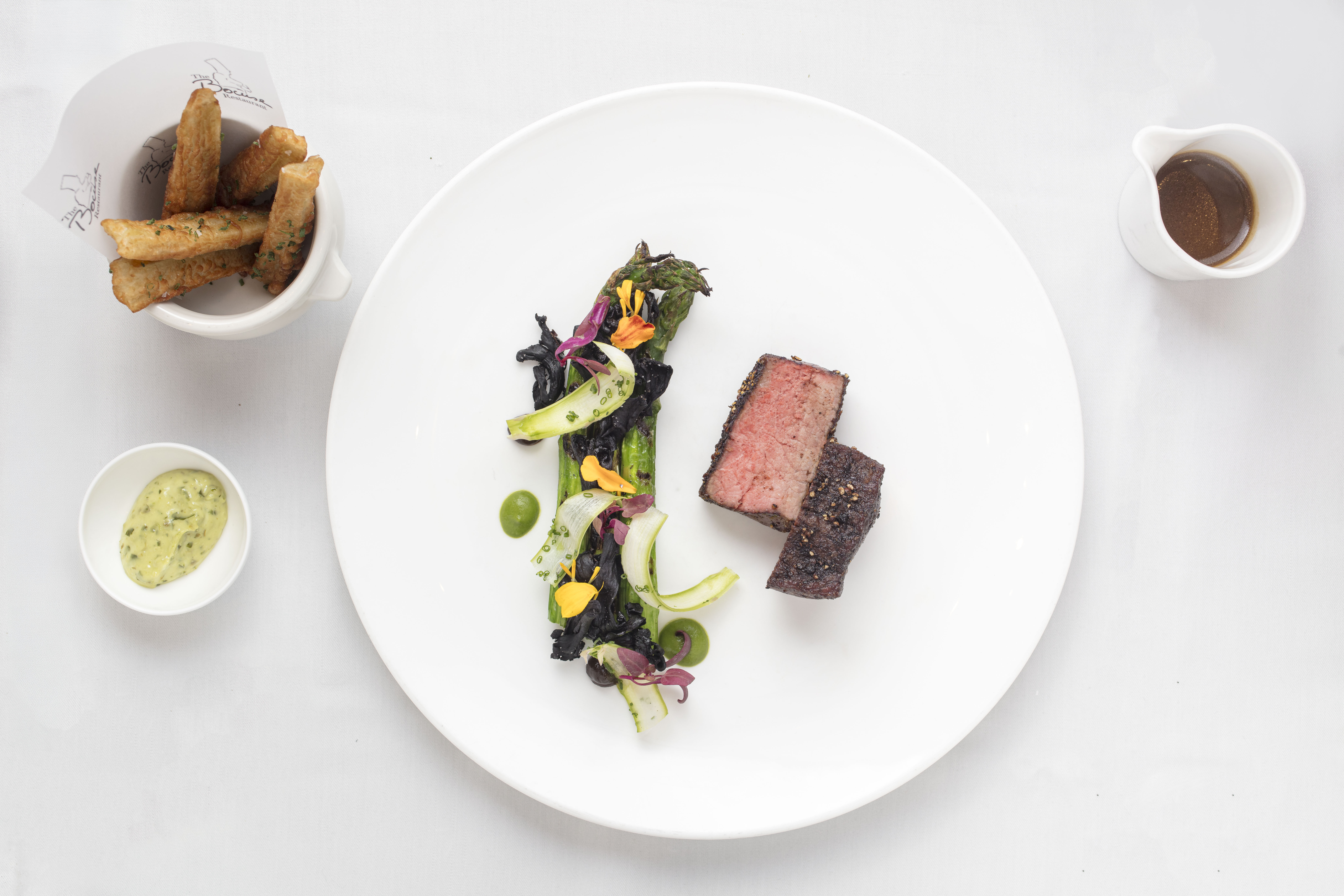 a plate of food on a table