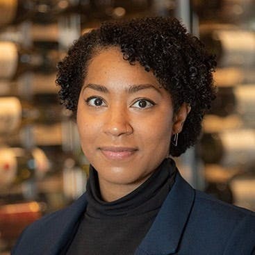 Brandi Renee Burgess ’13, Maître D’Instructor—Lunch, at the Bocuse French Restaurant at the Culinary Institute of America in the Hudson Valley.