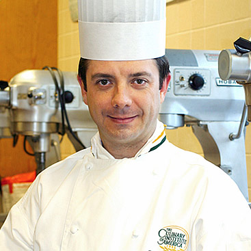 Stéphane Weber, Pastry Chef-Instructor—Lunch and Dinner, at the Bocuse French Restaurant at The Culinary Institute of America in Hyde Park, NY.