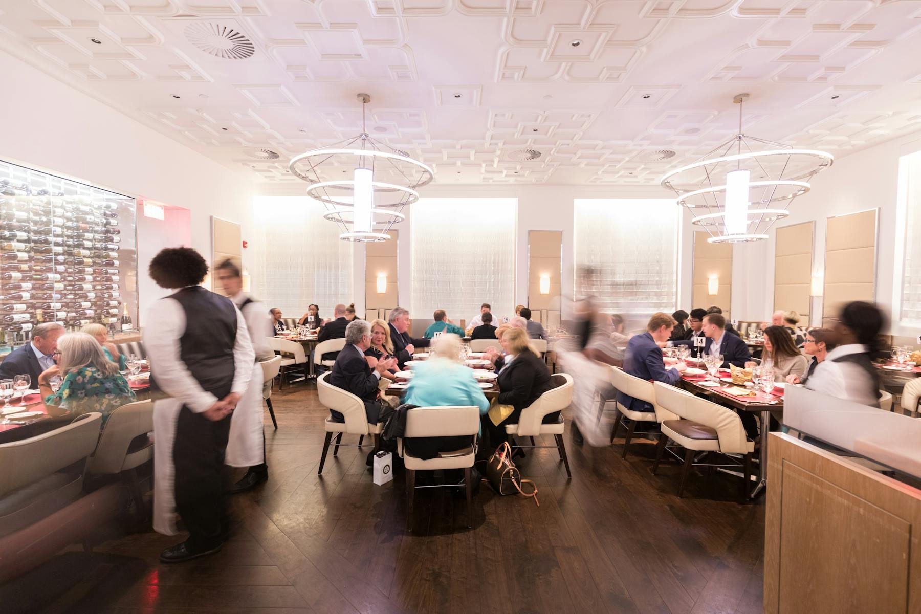 Inside the Bocuse French Restaurant at The Culinary Institute of America in the Hudson Valley.