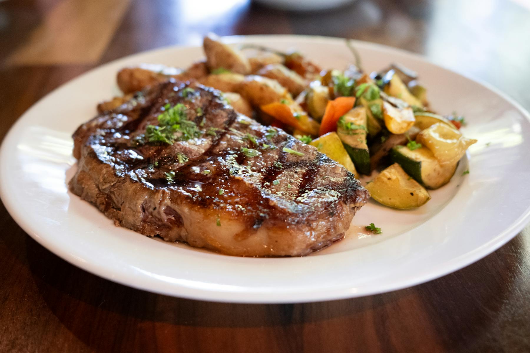 a plate of food on a table