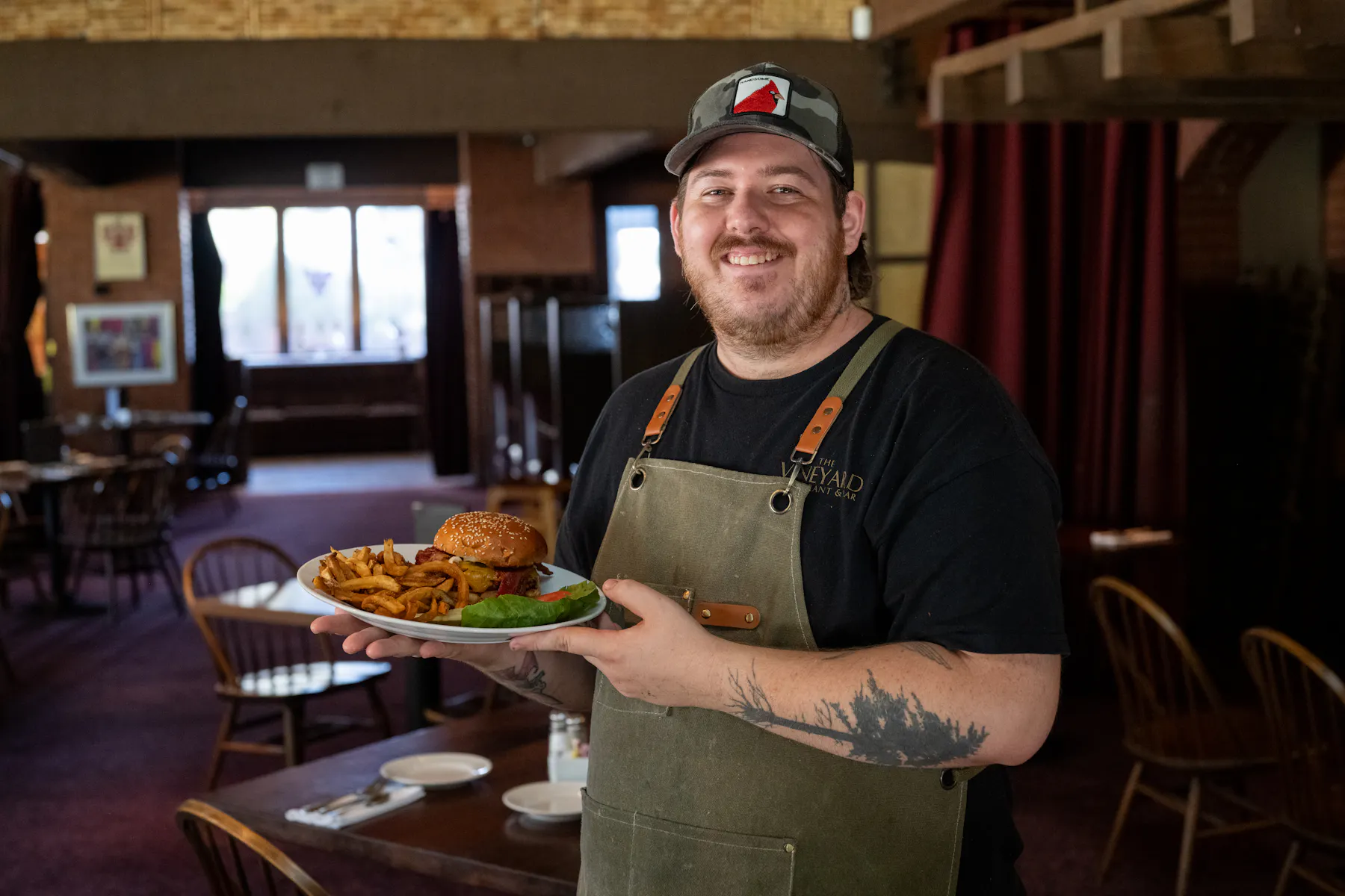 Chef Codee with Burgerfood