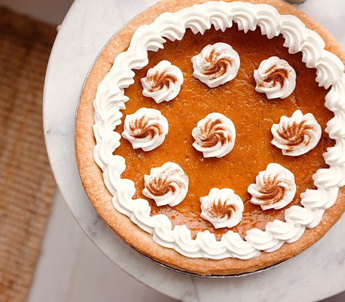 Pumpkin Pie 9" Oak Mill Bakery Europeanstyle Bakery in Chicago, IL