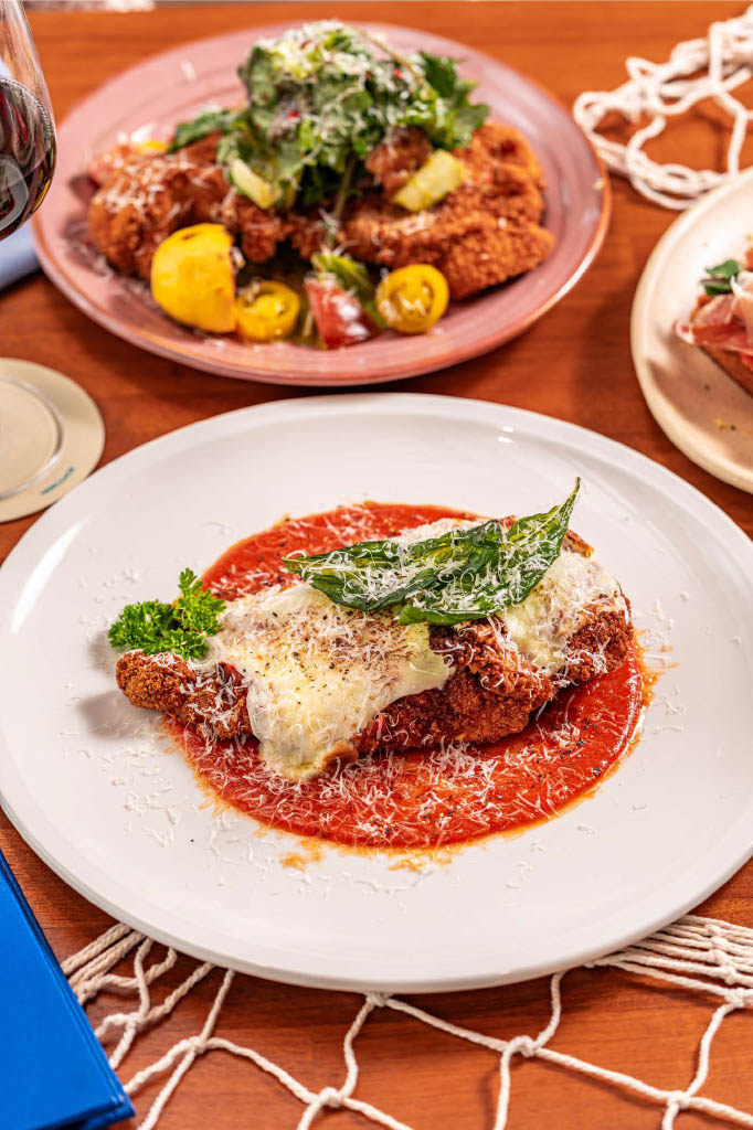 a plate of food on a table