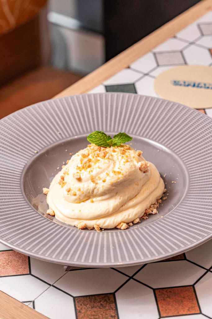 a plate of food on a table