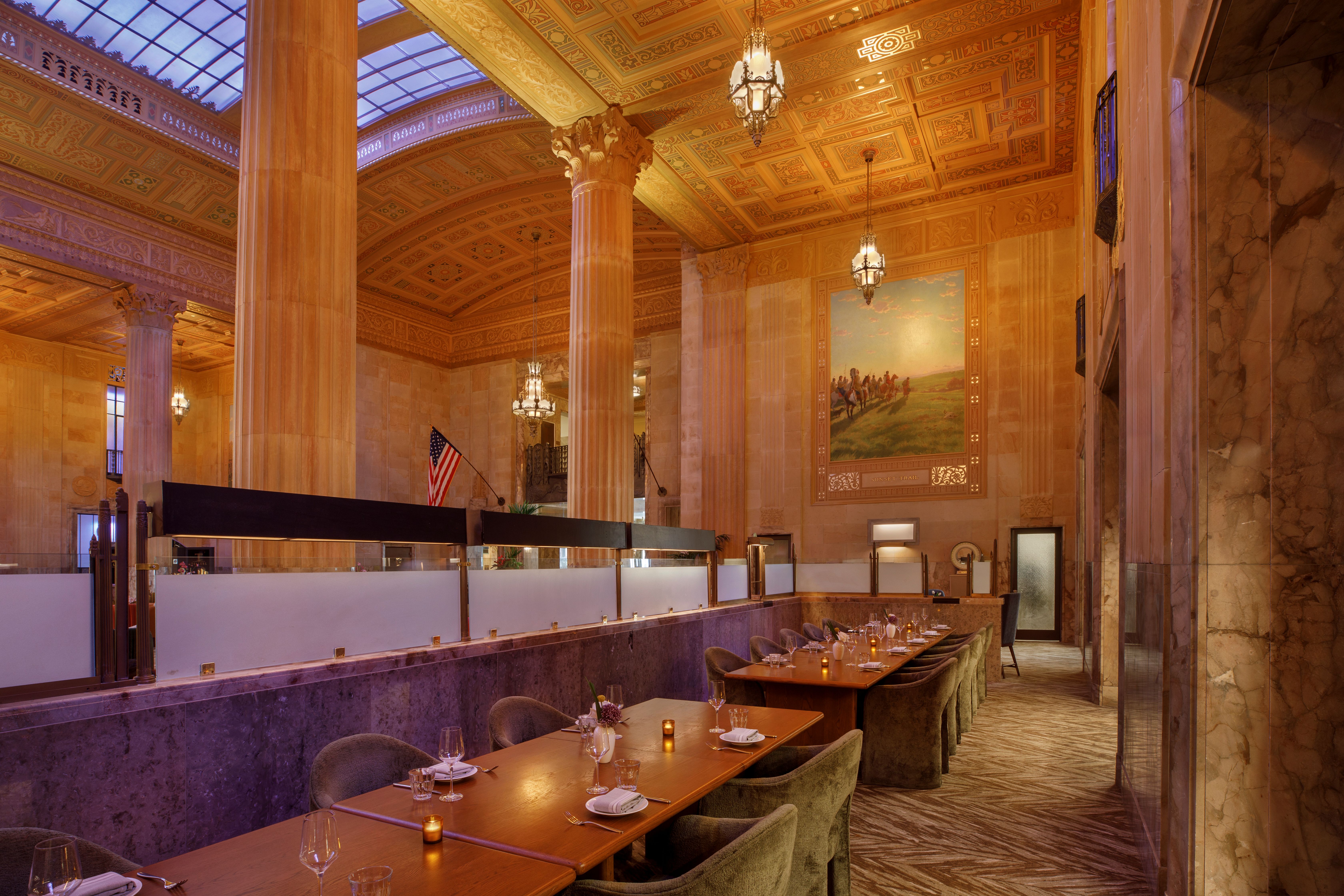 elegant private dining area at Tellers - Mint Foyer