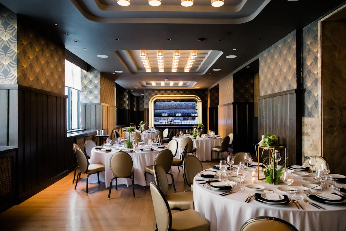a dining room table