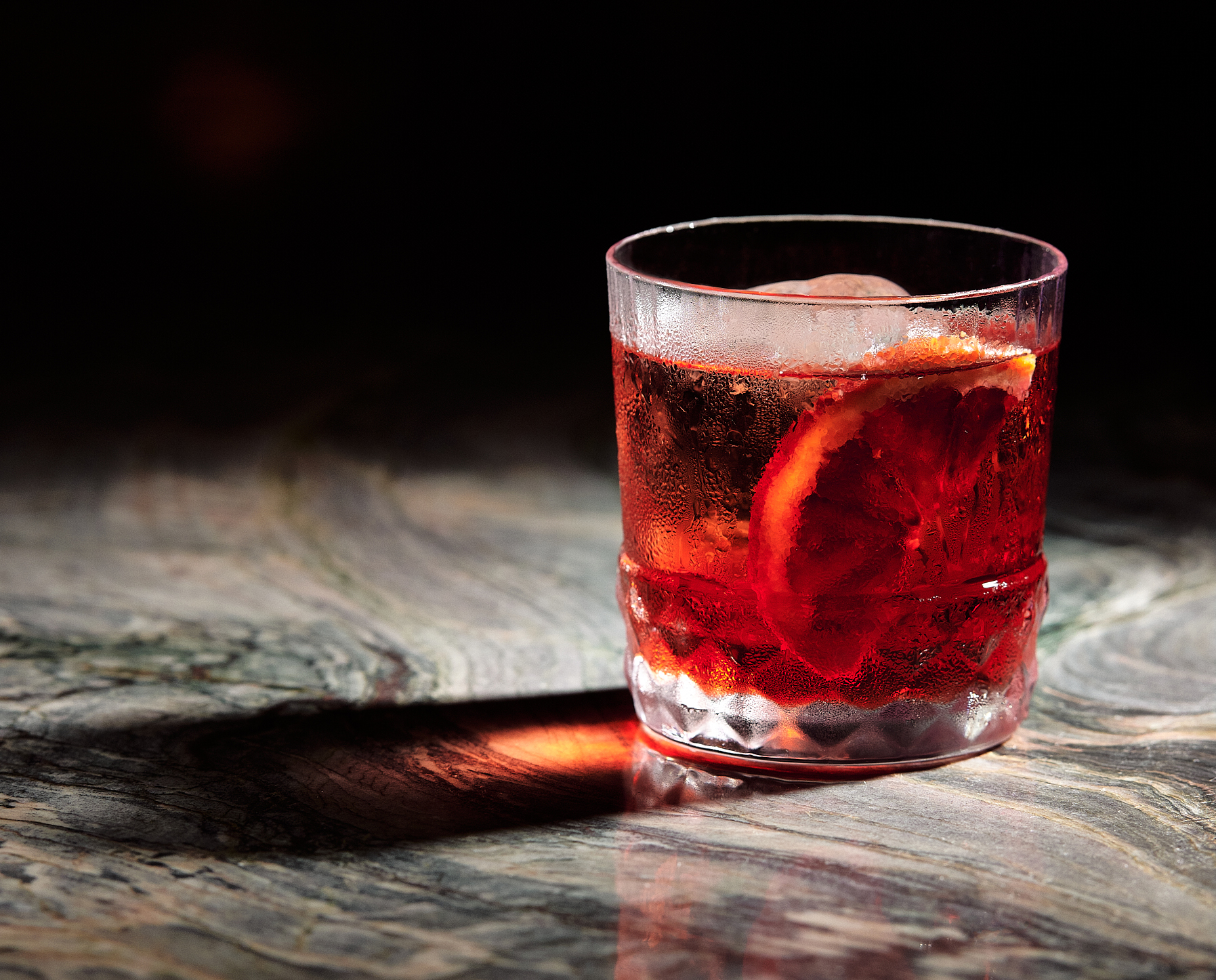 a close up of a cocktail