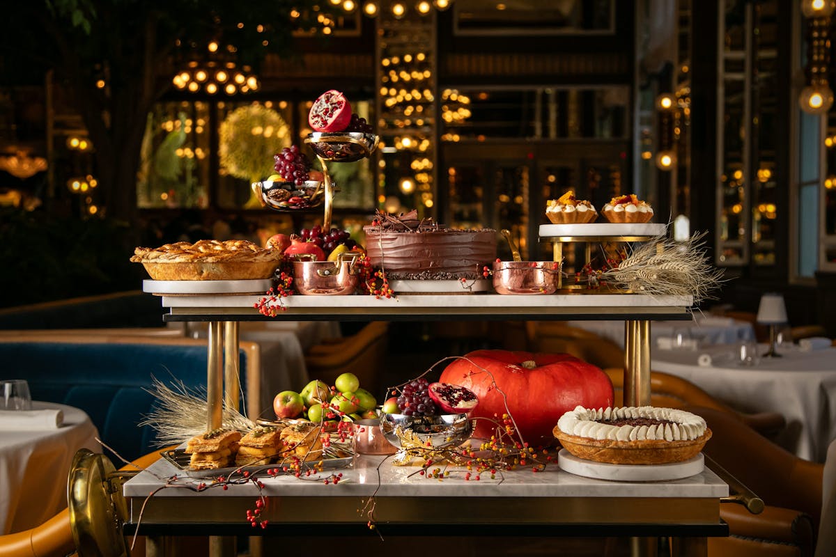 café carmellin thanksgiving dessert trolley