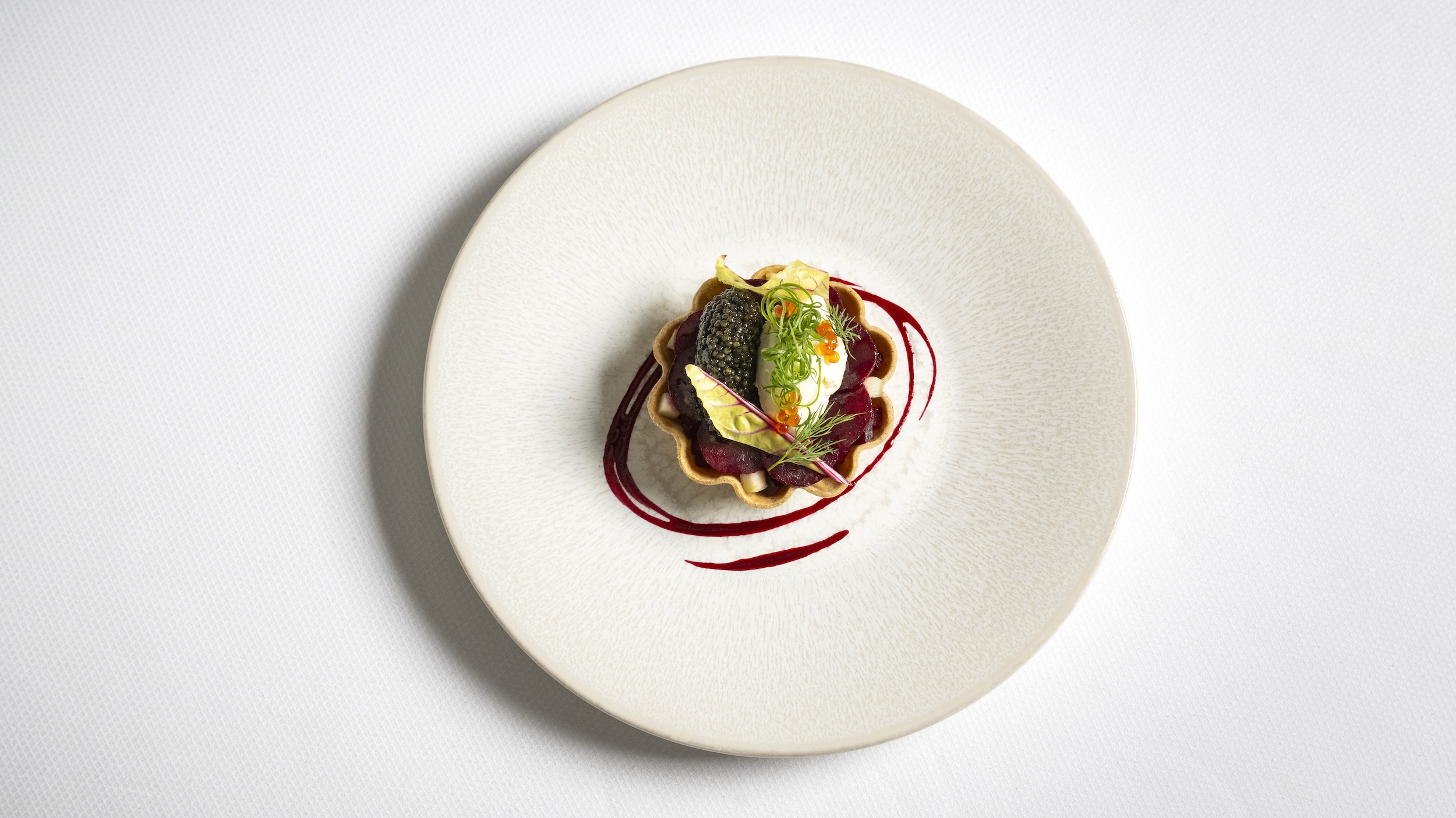 Beet & Caviar Tart ES