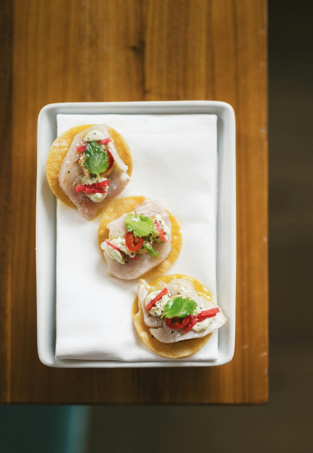 a tray of food on a table
