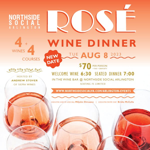 NEW DATE! ROSE WINE DINNER Northside Social