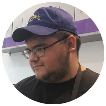 a man wearing a hat