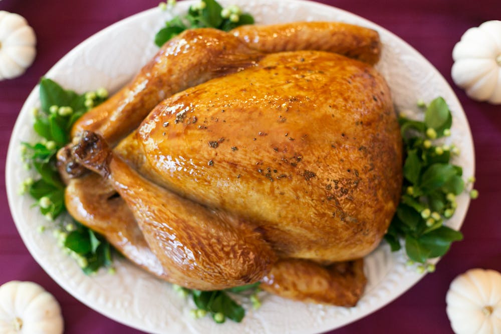 a plate of food on a table