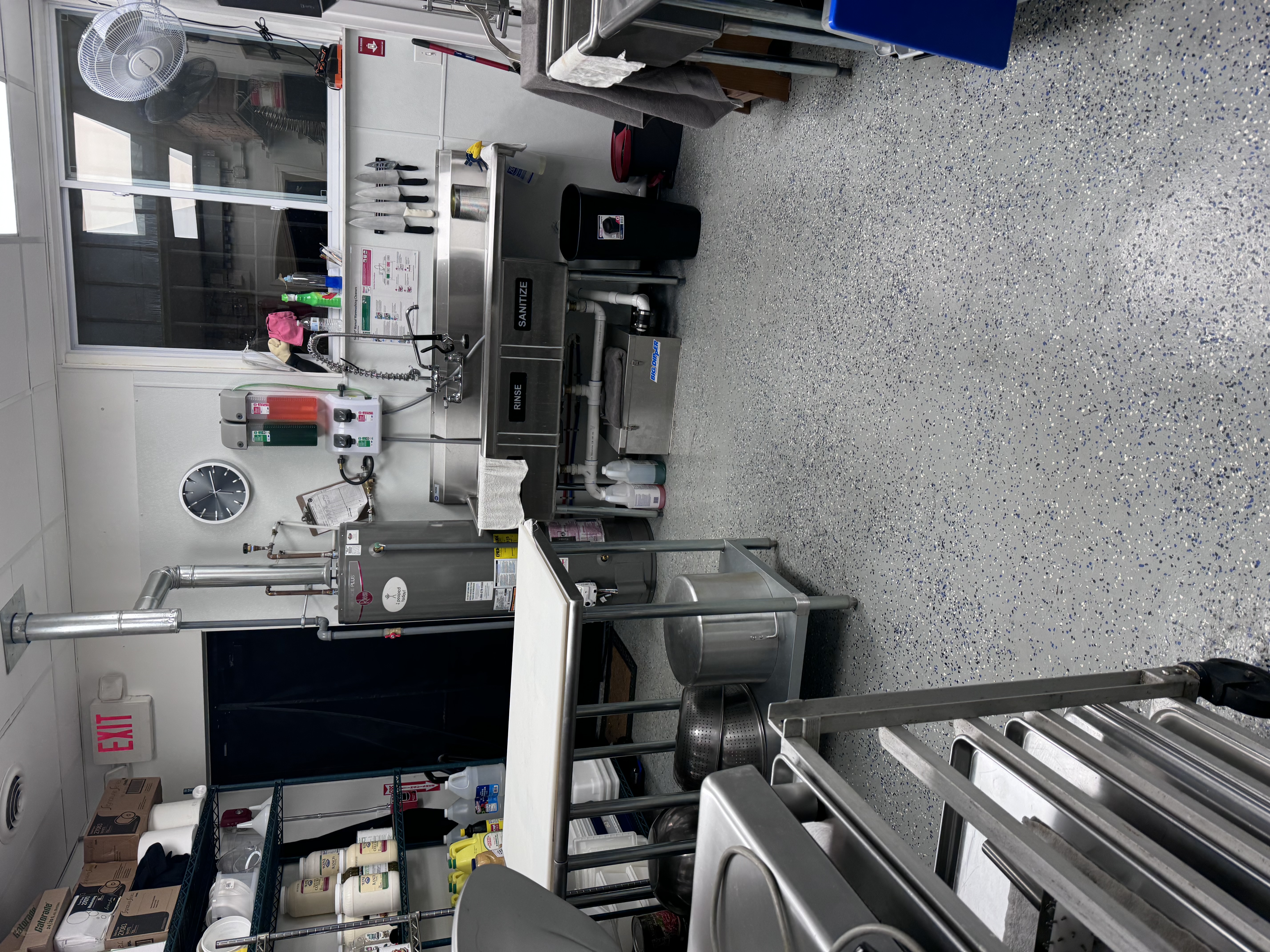 a truck is parked on the side of a building