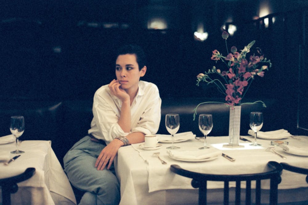 Peter Schlesinger | Tina Chow at Mr. Chow's, NYC, 1982