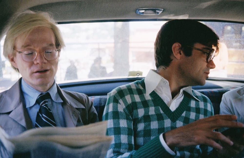 Peter Schlesinger | Andy Warhol and Rex Reed in a Taxi, Monaco, 1974