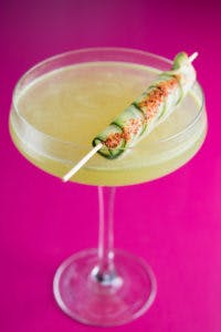 a close up of a drink