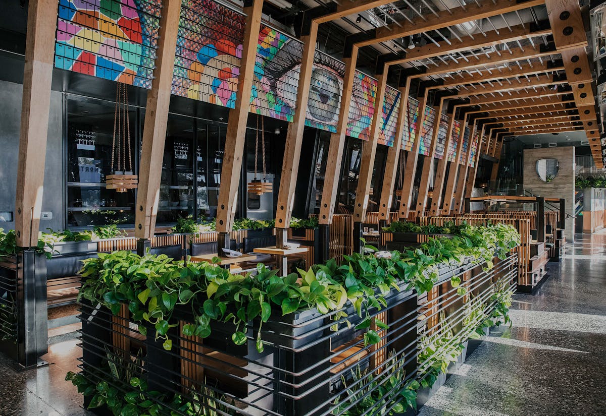 a store inside of a building