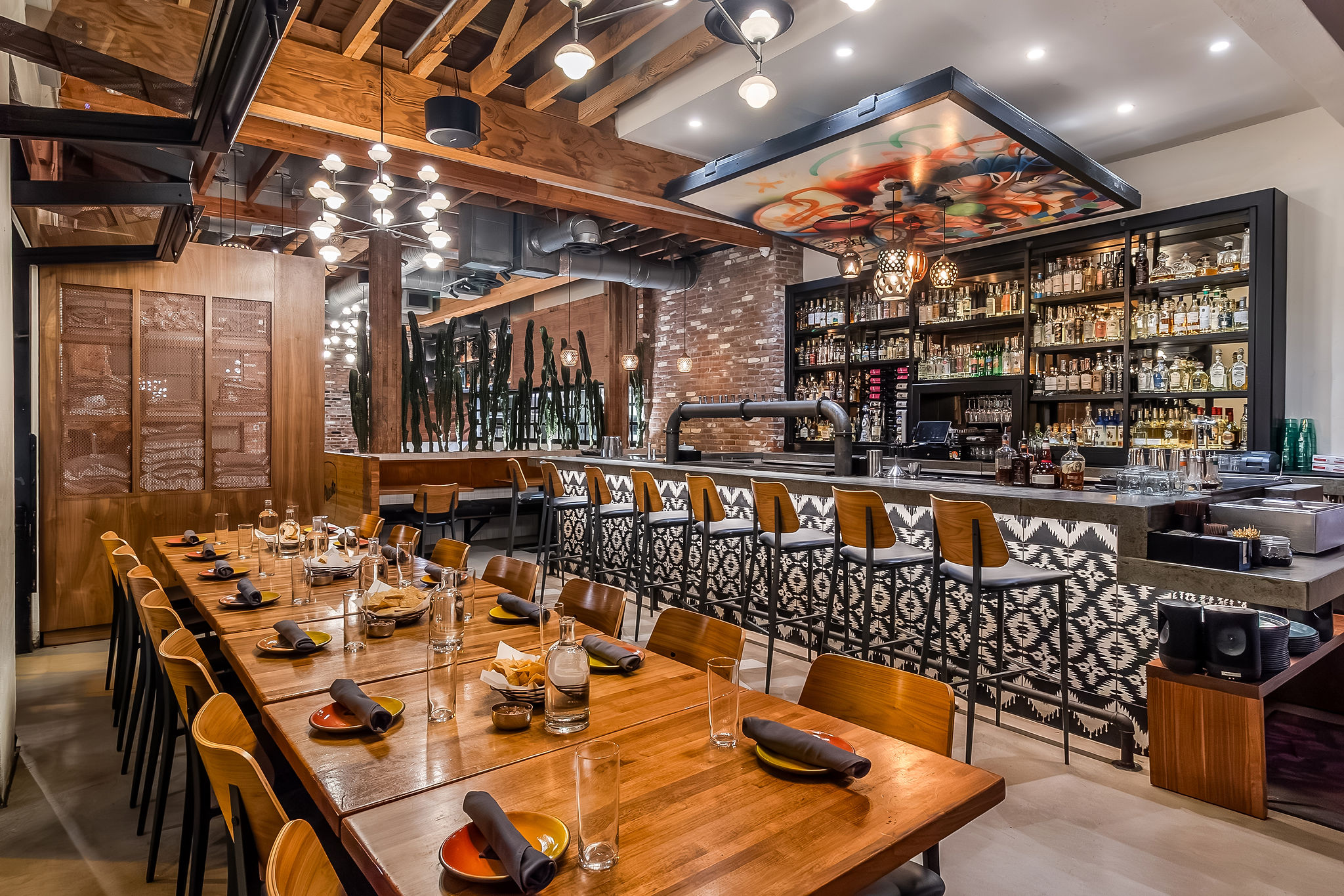 bar with table seating