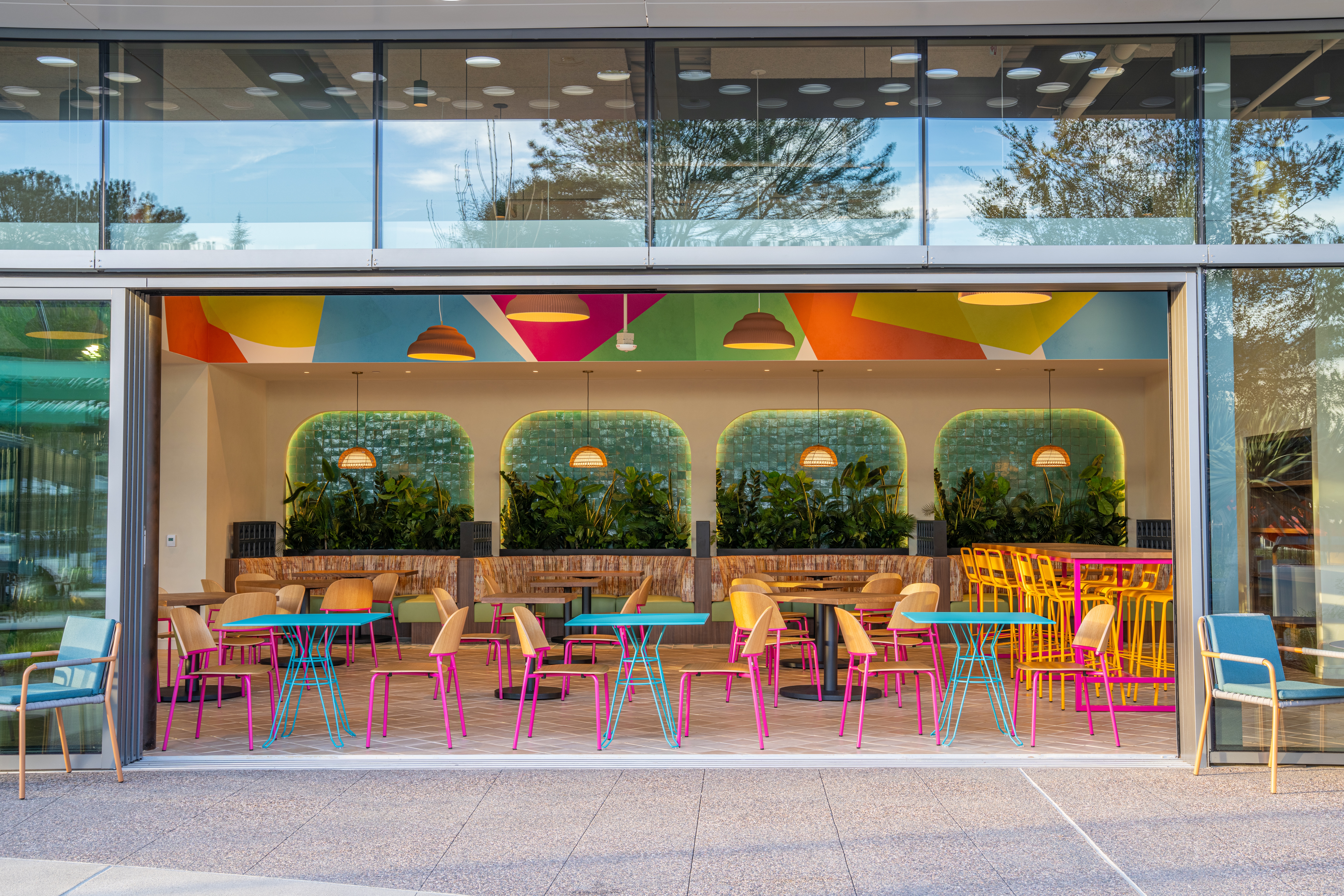 interior of space outdoor