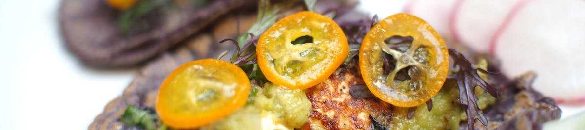 a close up on food